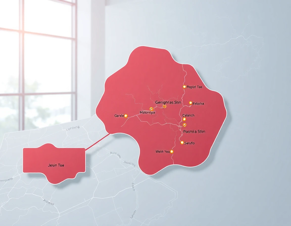 Roofing Service Areas Map